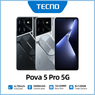 Tecno Pova 5 Pro 2024 big sale Cellphone Original 16+512GB 5G Android11 Mobile Phones Full Screen Smartphone handphone HD camera celphone 6000mAh Built In Battery Dual SIM Fast Charge 6.7Inch