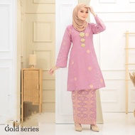 Signature BAJU KURUNG PAHANG SONGKET TENUN SIZE S - XXL Gold Series