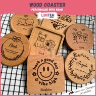 Personalised Wood Cup Coasters | Teachers day gift | Farewell Gift | Christmas Gift | Personalized Gift | Birthday Gifts