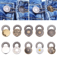LIVESTAR 5Pcs Metal Button Extender for Pants Jeans Free Sewing Adjustable Retractable Waist Extende