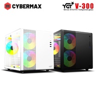 YGT V300 Mini Computer Case With Tempered Glass Micro-ATX/ITX Gaming PC Desktop Case