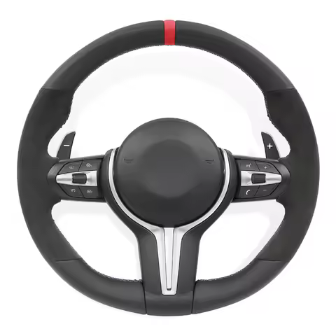 M Sport Full Leather Steering Wheel For BMW M3 F30 F15 F16 F20 F21 F25 F26 M5 F10 F11 F06 F07 F12 F1