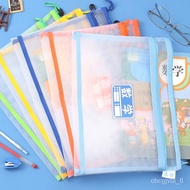 KY-# Subject Sorting Bag School Students Use File Bag Mesh TransparentA4Test Paper Homework Extra Thick Storage Bag XS1C