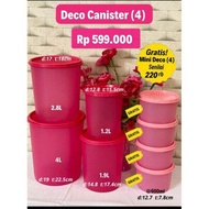 Tupperware deco canister (8pcs)ori murmer