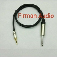 Standard Canare Audio Cable 1mtr Jack Akai 6.5mm Stereo Male To 3.5mm Stereo Male