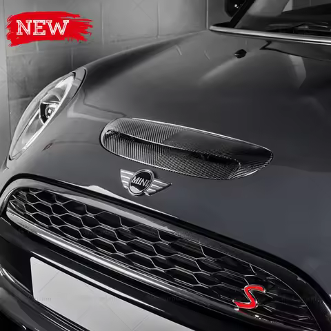 For Mini F55 F56 F57 F58 Cooper/S/JCW Eventuri-Type Carbon Fiber Hood Scoop BodyKit For F56 Bonnet C