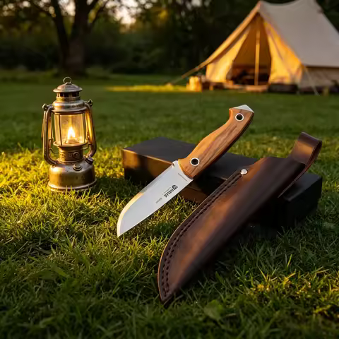 Helle - Norwegian Lighthouse, made of 12C27 steel, lightweight olive wood handle, convenient camping