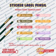 Custom Name Label Sticker order pcs