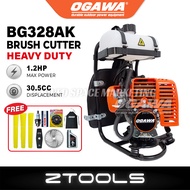 OGAWA BG328AK Gasoline Brush Cutter & Tasto TK-338 Mesin Rumput 30.5CC 2-Stroke Petrol Engine BG328