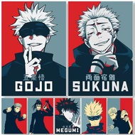 30X40 Japan Anime Jujutsu Kaisen Gojo Satoru Megumi Sukuna Posters Wall Art Decor