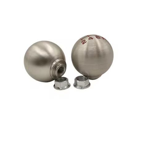 Aluminum 5/6 Speed JDM Ball Shape Shift Gear Knob M10*1.5 For Honda Fit Civic City FD2 FN2 EP3 TYPE 