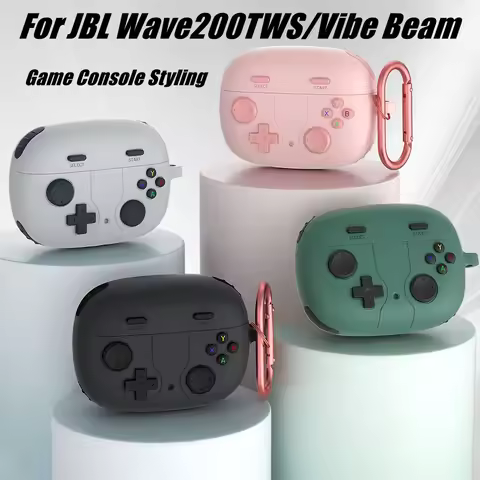 Game Console Styling Earphone Case for JBL Wave200TWS/Vibe Beam Silicone Earphone Protective Cover D