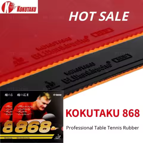ITTF Approved KOKUTAKU 868 Table Tennis Rubber Professional Ping Pong Rubber Pips-in Original KOKUTA