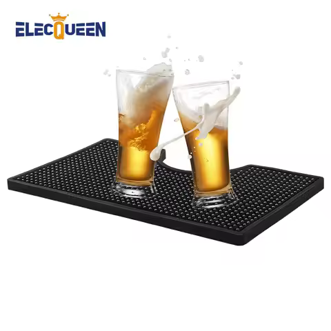 Homebrew Beer Drip Tray PVC Bar Mat, Premium Countertop Spill Mats U-Shape Bar Service Drink Mat for