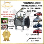 Perodua Viva Kancil Aircond Compressor Original Japan DENSO For Kelisa/Kenari/Kancil Denso