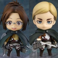 10cm Attack on Titan Erwin Smith 1123# & Hange Zoe 775# PVC Action Figure Collectible Christmas Gift