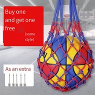 [Ready Stock] Basketball Bag Basketball Bag Basketball Mesh Bag Storage Bag Football Mesh Pocket Bal