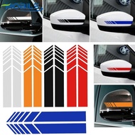 Car Styling Decoration Sticker 3D Reflective Waterproof Car Side Rear View Mirror Decals 5 Colors Rearview Mirror Stripe Sticker Car Exterior Accessories