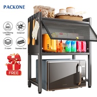 PACKONE Microwave Cabinet Oven Shelf Kitchen Countertop Storage Rack