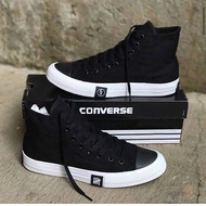 SEPATU CONVERSE1234 PRIA WANITA TERBARU SEPATU SEKOLAH WARNA HITAM sepatu all star1234 petir tinggi