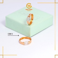 6K Gold Ring (300) 8K (375) CBM 5 Logo Circle