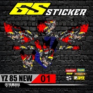 Sticker Striping Lis Variation Trail Bebek Modif YZ NEW 85 Design gtx bebek modif bebek racing TERBA