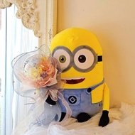 小小兵永生花束 玩偶花束 波波球花束 客製化訂製 高雄永生