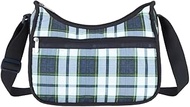 Deep Blue Tartan Classic Hobo Crossbody Bag + Cosmetic Bag, Style 7520/Color U298, Fashion Trending 