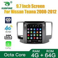 Tesla Screen Octa Core 4GB RAM 64GB ROM Android 10.0 Car DVD GPS Player Deckless Car Stereo For Niss