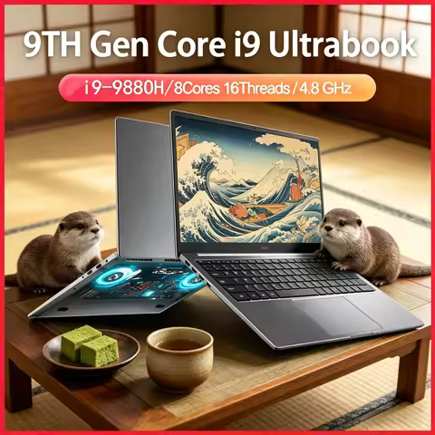 2026 New 15.6 Inch Notebook Intel i9-12900H/i9-10885H Windows 11 Pro 2DDR4 2M.2 SSD WIFI5 BT Fingerp