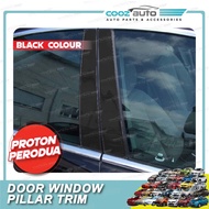 Proton Waja Door Window Pillar Trim Cover Chrome Black Gold Rose