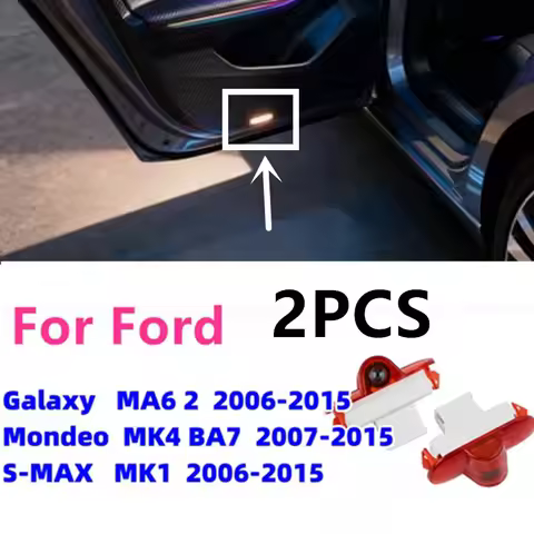 2pcs Logo Projector Light 2pcs LED Door Light Ghost Shadow Light For Ford Mondeo MK4 BA7 Galaxy MA6 