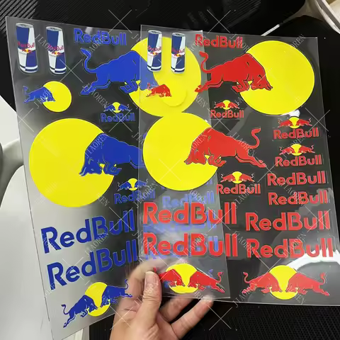 New Red Bull Logo Stickers Helmet Decal Kit