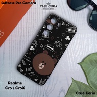 HP Case For Realme C75 / C75X – Casing Brown Cartoon Motifhp – Realme C75 Pro Camera Softcase / C75X