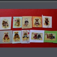 包郵 日本郵票:2012年秋的問候泰迪熊  80円  10全