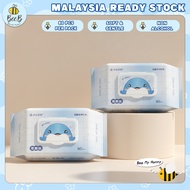 Portable Cute Whale Design Baby Non-Alcohol Toilet Wipes Wet Tissue Disposable Wet Tissue Kid Toilet