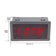 RPM Speed Meter 4 Digital LED Display Tachometer LED 4 Digital Tachometer Gauge RPM Speed Meter for 