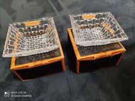 全新德國製水晶精品 Nachtmann 娜赫曼 Bossa Nova 系列方型砵 / 水果盤 / 點心盤壹盒有兩只。市價1399一盒800。現貨2盒