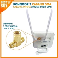 Adapter Cabang Antena Modem ORBIT Huawei Konektor T SMA