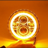 7 Inch Led Headlight For Jeep Wrangler Datsun 280ZX 240Z 260Z Lada Niva 4x4 H4 DRL Round 7'' Headlig