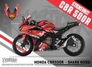 สติ๊กเกอร์ติดรถ สติกเกอร์แต่ง สติกเกอร์ กันรอย Honda CBR 500R - ลาย Shark Rossi ปี 2016-2023