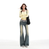 Y2K Embroidered Low-Waist Loose Jeans Women