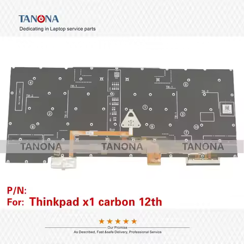 New For Thinkpad X1 Carbon 12th Gen 2024 US Keyboard With Backlit Small Enter Black