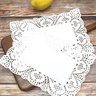 Rectangular floral lining paper lace paper fried food kitchen Dim Sum Pizza lining paper Wholesale