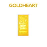 Goldheart 999 Gold 1G Blessed Birthday Gold Bar