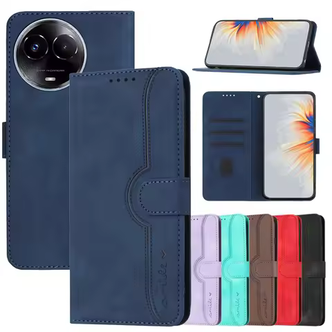Flip Cases For Realme11 Cover on For OPPO Realme 11 9 8 7 Pro Plus 5G 9i Realme7 5G Fundas Magnetic 
