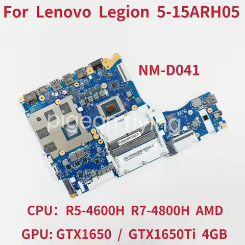 NM-D041 For Lenovo Legion 5-15ARH05 Laptop Motherboard CPU:R5-4600H R7-4800H GPU:GTX1650 4G FRU:5B20