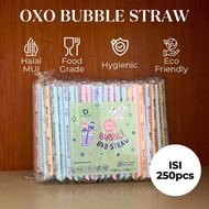 (Wholesale) Pastel Straws 12.21 Sterile Halal Contents 250 For Boba Jelly Smoothies dessert Drinks