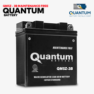 QUANTUM QM5Z-3B (5L) NO MAINTENANCE BATTERY (12V-5.5-5.7 AH) NON-SPILLABLE MOTORCYCLE ELECTROLYTE FILLED BATTERY 1PC