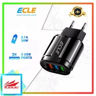 |EXPERT| ECLE Adaptor Charger 3 USB Port Fast Charge Quick Charge
